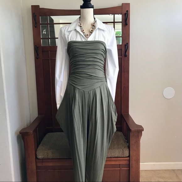 Pants - LAST ONE 3X Plus Size Strapless Jumpsuit